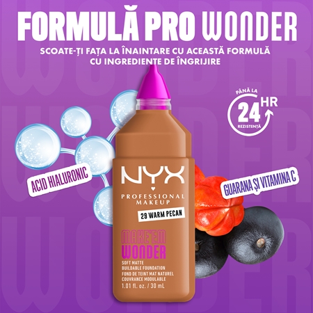 NYX Professional Makeup Make ‘Em Wonder make-up usor matifiant