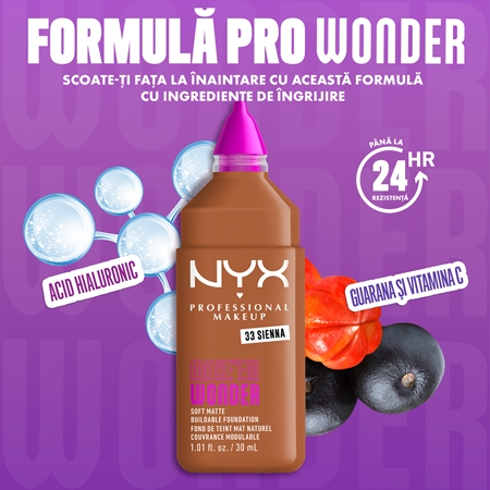 NYX Professional Makeup Make ‘Em Wonder make-up usor matifiant