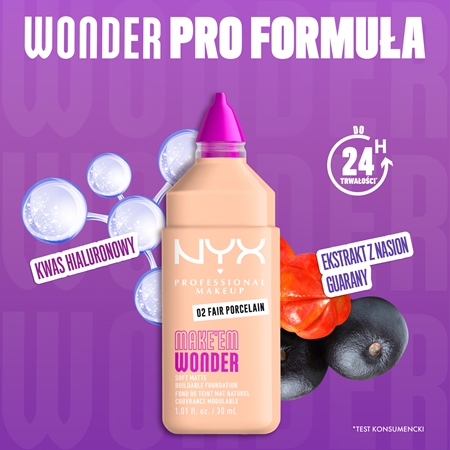 NYX Professional Makeup Make ‘Em Wonder lekki podkład matujący