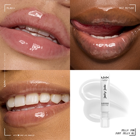 NYX Professional Makeup Jelly Job zářivý lesk na rty se zvětšujícím efektem
