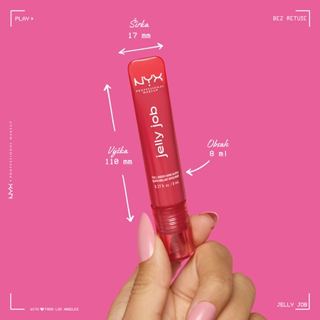 NYX Professional Makeup Jelly Job žiarivý lesk na pery so zväčšujúcim efektom