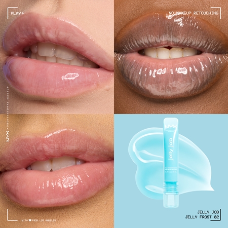 NYX Professional Makeup Jelly Job lśniący błyszczyk do ust z efektem powiększenia