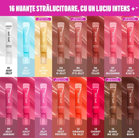 NYX Professional Makeup Jelly Job luciu de buze stralucitor cu efect de crestere