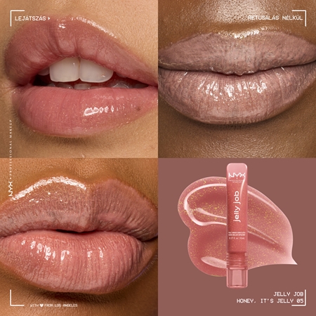 NYX Professional Makeup Jelly Job tündöklő ajakfény nagyobbító hatás