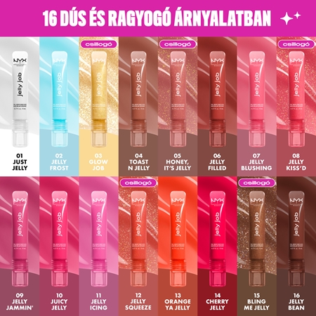 NYX Professional Makeup Jelly Job tündöklő ajakfény nagyobbító hatás