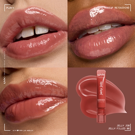 NYX Professional Makeup Jelly Job lśniący błyszczyk do ust z efektem powiększenia