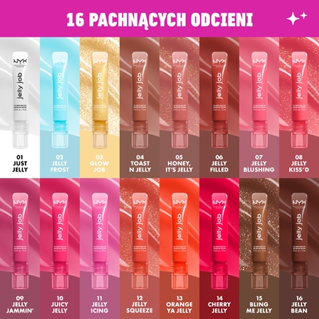 NYX Professional Makeup Jelly Job lśniący błyszczyk do ust z efektem powiększenia