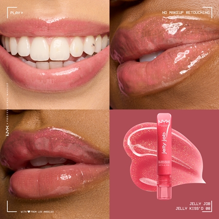 NYX Professional Makeup Jelly Job lśniący błyszczyk do ust z efektem powiększenia