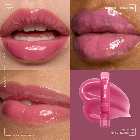 NYX Professional Makeup Jelly Job lśniący błyszczyk do ust z efektem powiększenia
