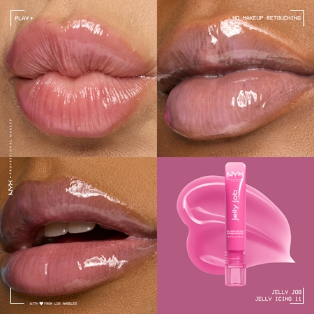 NYX Professional Makeup Jelly Job lśniący błyszczyk do ust z efektem powiększenia