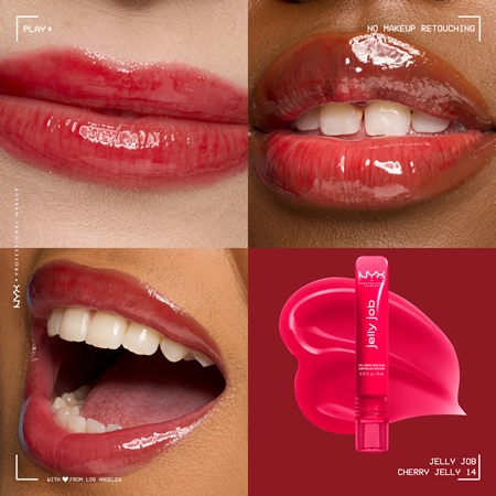 NYX Professional Makeup Jelly Job lśniący błyszczyk do ust z efektem powiększenia