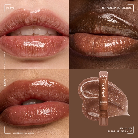 NYX Professional Makeup Jelly Job brillant à lèvres éclatant effet repulpant