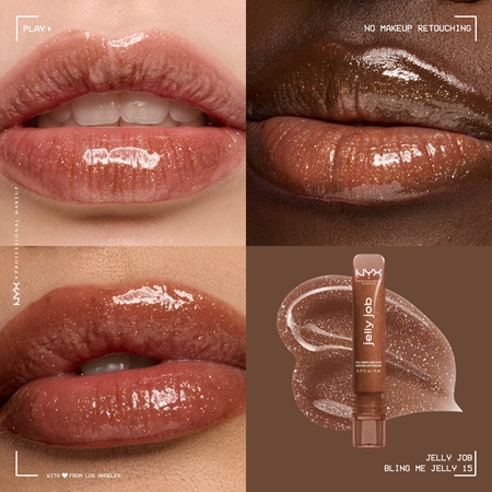 NYX Professional Makeup Jelly Job lśniący błyszczyk do ust z efektem powiększenia