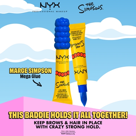 NYX Professional Makeup The Simpsons Mega Glue gél na obočie