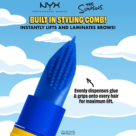 NYX Professional Makeup The Simpsons Mega Glue gél na obočie