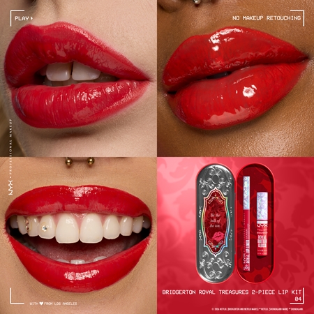 NYX Professional Makeup Bridgerton Royal Treasures Lip Set