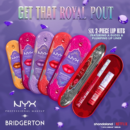 NYX Professional Makeup Bridgerton Royal Treasures Lip Set