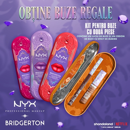 NYX Professional Makeup Bridgerton Royal Treasures set îngrijire buze
