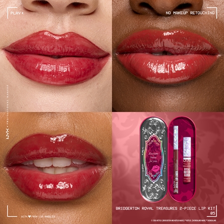 NYX Professional Makeup Bridgerton Royal Treasures Lip Set