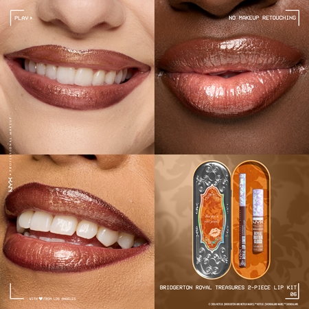NYX Professional Makeup Bridgerton Royal Treasures Lip Set