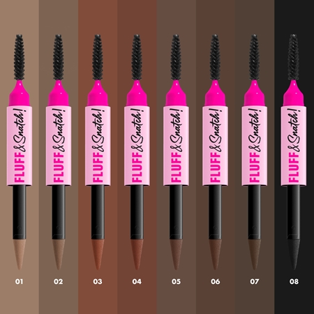 NYX Professional Makeup Fluff & Snatch matita per sopracciglia effetto cipria