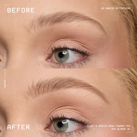 NYX Professional Makeup Fluff & Snatch Eyebrow Pencil with powder effect
