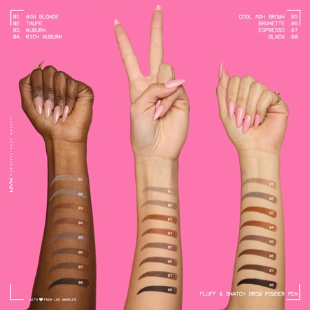 NYX Professional Makeup Fluff & Snatch eyebrow pencil with powder effect