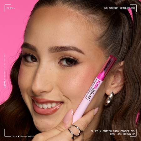 NYX Professional Makeup Fluff & Snatch Eyebrow Pencil with powder effect