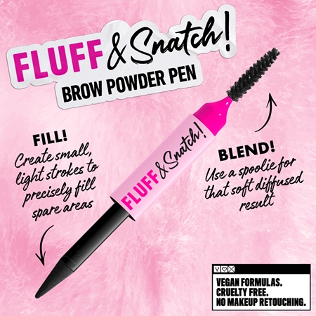 NYX Professional Makeup Fluff & Snatch Eyebrow Pencil with powder effect