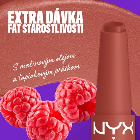 NYX Professional Makeup Fat Matte balzam na pery so zmatňujúcim efektom