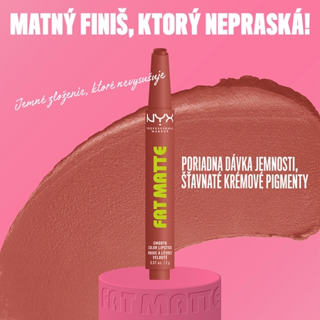NYX Professional Makeup Fat Matte balzam na pery so zmatňujúcim efektom