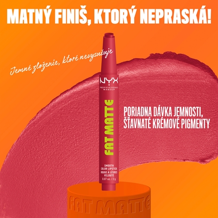 NYX Professional Makeup Fat Matte balzam na pery so zmatňujúcim efektom