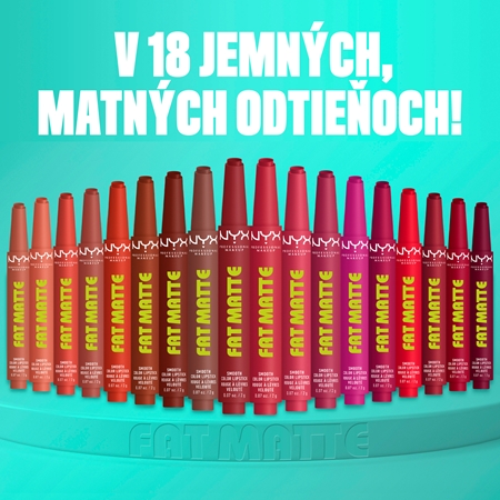 NYX Professional Makeup Fat Matte balzam na pery so zmatňujúcim efektom