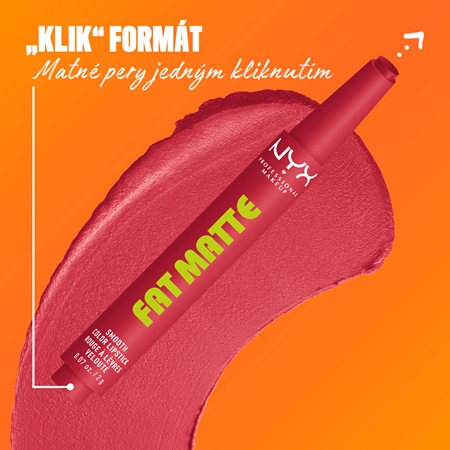 NYX Professional Makeup Fat Matte balzam na pery so zmatňujúcim efektom