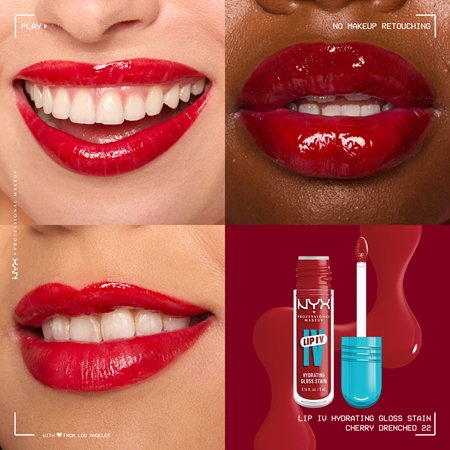 NYX Professional Makeup Lip IV brillant à lèvres longue tenue pour un effet naturel