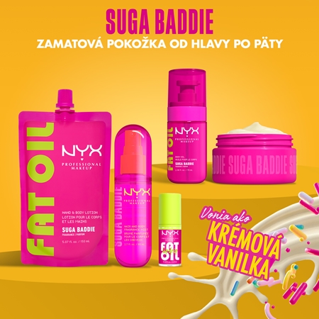 NYX Professional Makeup Fat Oil Body vyživujúci telový olej dodávajúci hydratáciu a lesk