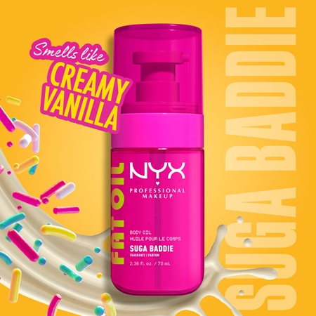 NYX Professional Makeup Fat Oil Body Nourishing Body Oil adds moisture and shine