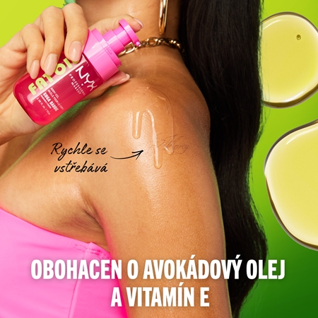 NYX Professional Makeup Fat Oil Body vyživující tělový olej dodávající hydrataci a lesk