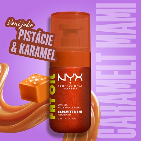 NYX Professional Makeup Fat Oil Body vyživující tělový olej dodávající hydrataci a lesk
