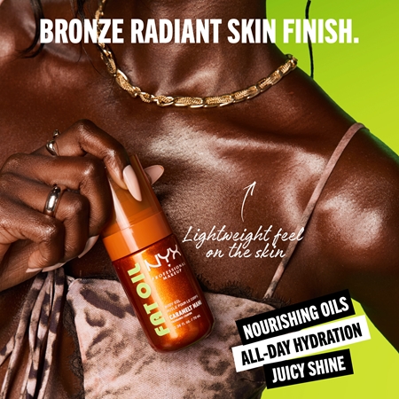 NYX Professional Makeup Fat Oil Body Nourishing Body Oil adds moisture and shine