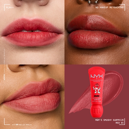 NYX Professional Makeup Smushy Surprize M&M's Lip Balm with matt effect