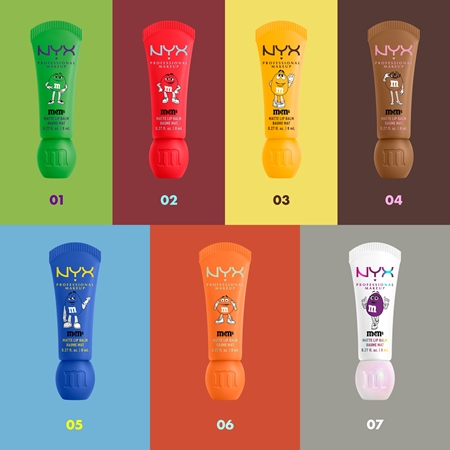 NYX Professional Makeup Smushy Surprize M&M's Lip Balm with matt effect
