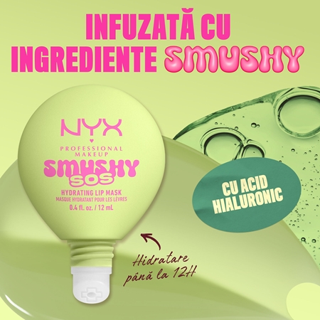 NYX Professional Makeup Smushy SOS mască hidratantă pentru buze