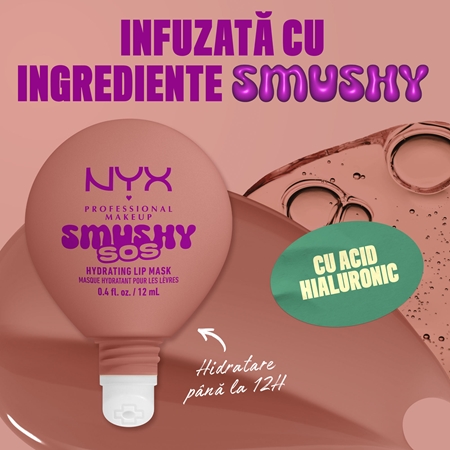 NYX Professional Makeup Smushy SOS mască hidratantă pentru buze