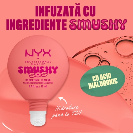 NYX Professional Makeup Smushy SOS mască hidratantă pentru buze