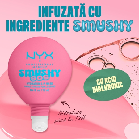 NYX Professional Makeup Smushy SOS mască hidratantă pentru buze
