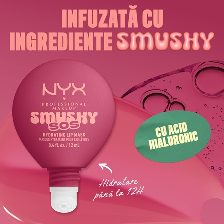 NYX Professional Makeup Smushy SOS mască hidratantă pentru buze