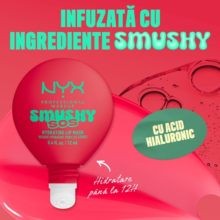 NYX Professional Makeup Smushy SOS mască hidratantă pentru buze