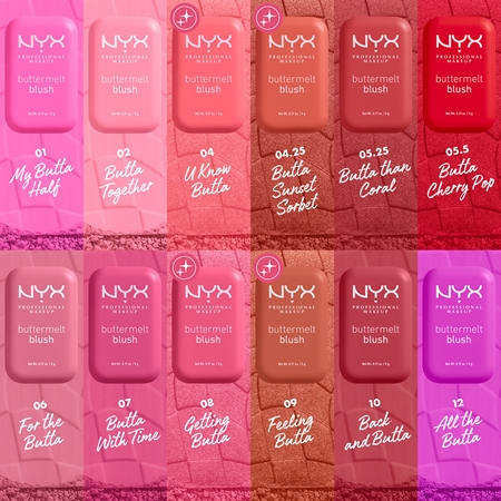 NYX Professional Makeup Buttermelt Blush fard de obraz sub forma de pudra