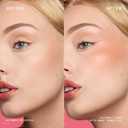 NYX Professional Makeup Buttermelt Blush fard de obraz sub forma de pudra